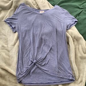 Blue and white striped shirt